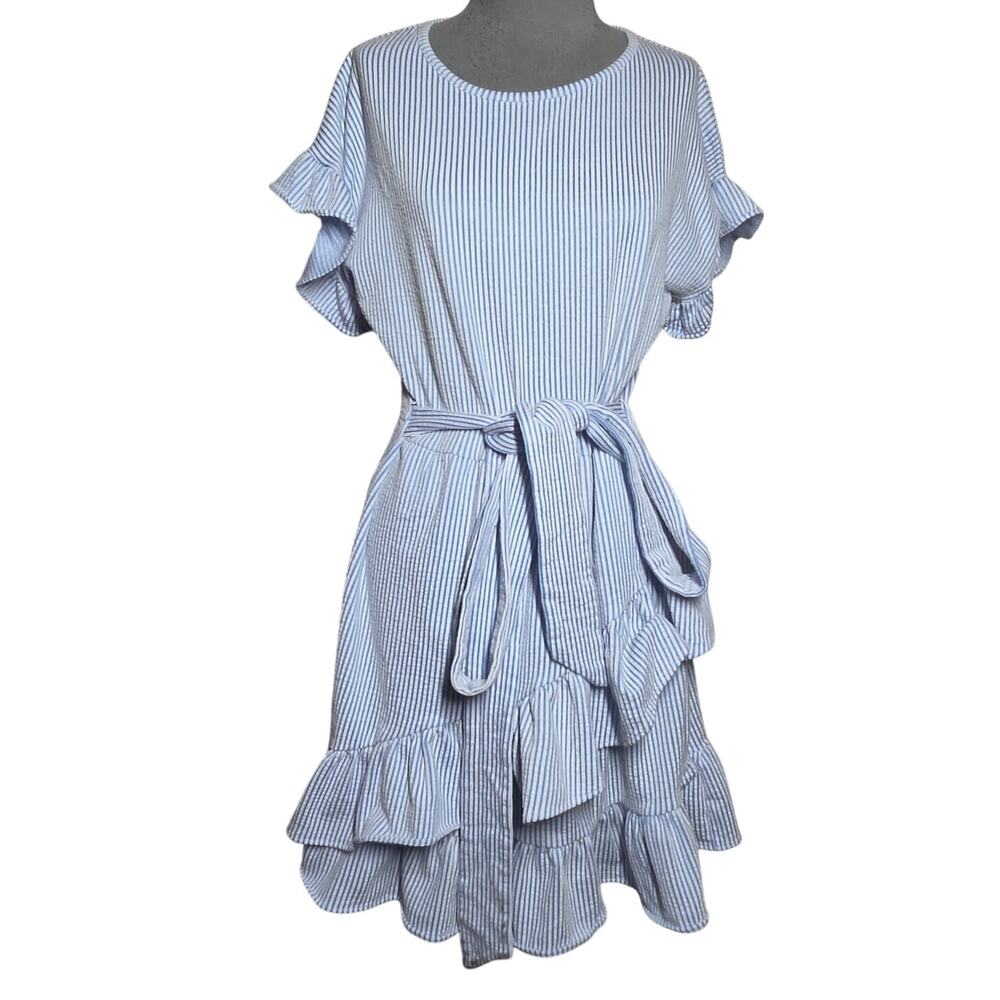 Michael Kors Short Sleeve Belted Dress Size Medium